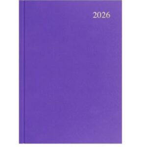 Diary 2026 Collins Essa43.55 A4 Essential Week To View Purple