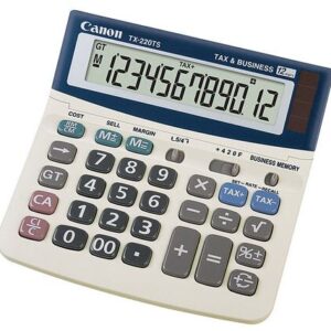 Canon Tx220Ts Desktop Display Calculator 12 Digit 45X145.5X30MM