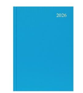 Diary 2026 Collins Essa51.57-26 A5 Essential Day To Page Light Blue