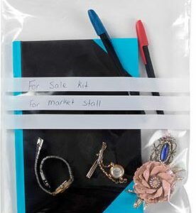 Cumberland Clear Plastic Write On Resealable Bag 230X305MM 50 Micron PKT 100