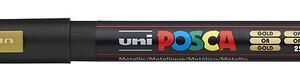 Marker Uni Posca Pc3M Bullet Tip Gold 1.3MM Water Based Paint Marker