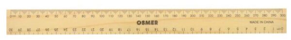 Osmer Wooden Ruler 30CM