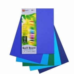 Quill Coloured Board 210gsm A4 Pack 50 Cold Assorted