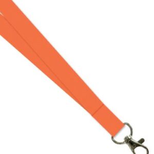 Lanyard Fluoro Orange With Swivel Clip PKT 50
