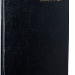 Cumberland Casebound Diary A4 2 Pages To A Day 1/4 Hour Appointments 2026