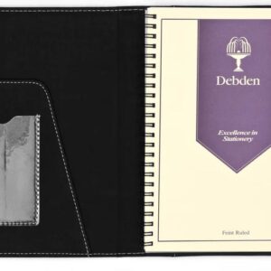 Debden Fashion Compendium A5 Black In Soft Pu With Wiro Notebook And Pen