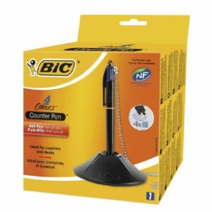 BIC 4 Colour desk set with chain