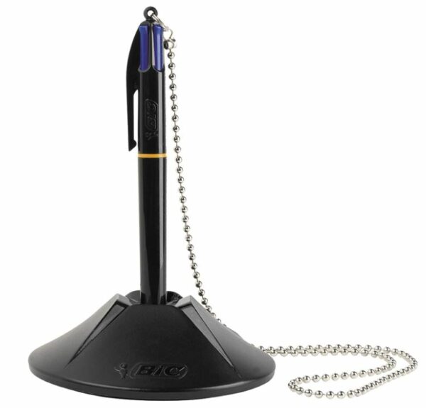 BIC 4 Colour desk set with chain - Image 2