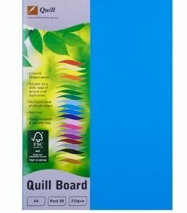 Quill Multi Board 210 Gsm Marine Blue Pack 50 A4