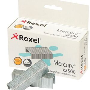 Rexel Mercury Staples Box 2500 Heavy Duty