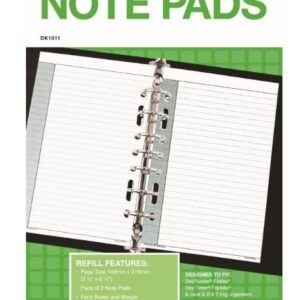 Note Pad Desk Size 50 Sheets Hole Punched Debden Dk1011 Pack/2