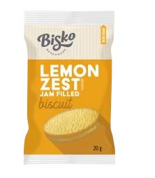 Bisko Macs Lemon Jamz Shortbread Biscuit 20 GRAM Individually Wrapped Portion Carton 100