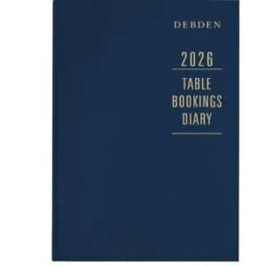 Debden Table Booking Diary 2026 A4 2 Pages To A Day Lunch and Dinner