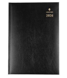 Collins Sterling Diary A4 Week To An Opening Black 2026 1 Hour Appt 8:00Am - 7:00Pm 344.P99-26