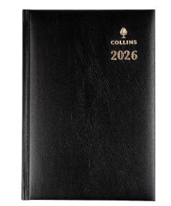 Collins Sterling A5 1 Day To Page Diary 2026 1 Hour Appt 7:00Am-8:00Pm Black Cover 184.P99-26