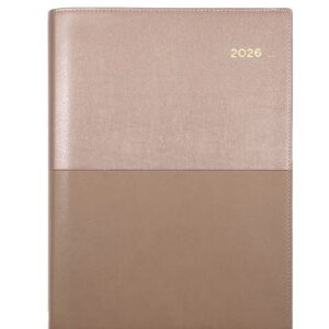 Collins Vanessa Rose Gold Diary A5 Week To An Opening 1 Hour 2026 385.V49-26
