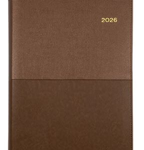 Diary 2026 Collins A4 Vanessa 345.V90 Week To View Pu Tan