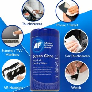 Computer Antistatic Screen Cleaning Wipes Dispenser Tub Of 100 - Image 2
