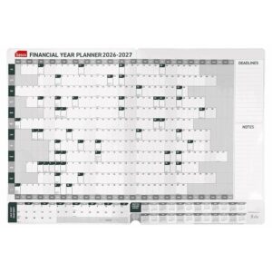 Sasco Financial Year Wall Planner & Kit 26-27 870X610MM
