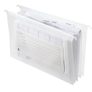 Marbig Expanding PP Suspension Files 3 Pockets Foolscap Pack 5