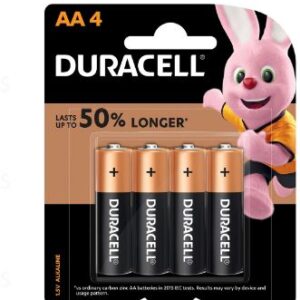 Duracell Alkaline Batteries AA Size Pack 4