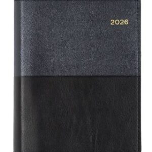 Diary 2026 Collins A6 Vanessa Day To Page Black 165.V99-26