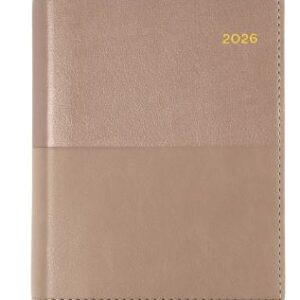 Diary 2026 Collins A6 Vanessa 365.V49-26 A6 Week To View Pu Rose Gold