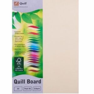 Quill Multi Board 210 Gsm Cream Pack 50 A4 100850178