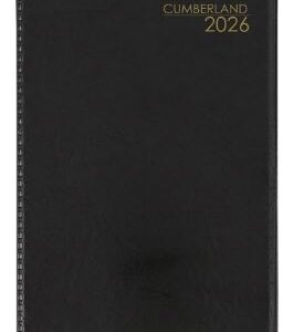 Cumberland 2026 Pocket A7 Diary Week to View Black