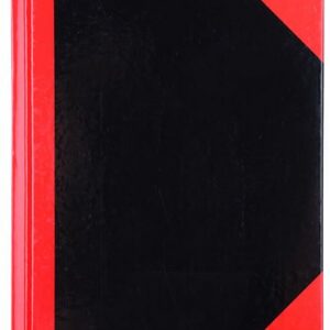 Cumberland A5 Red and Black Notebook 100 Leaf 200 Page