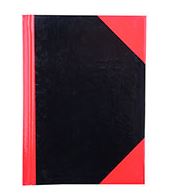 Cumberland Red and Black Notebook A6 100 Leaf = 200 Pages