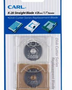 Blades Carl K-28 Straight Disc Cutter to suit Dc-210N, 230N, 250 Pack 2