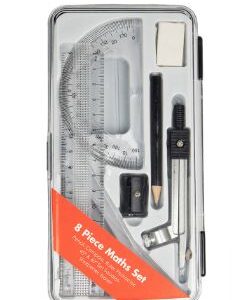Maths Set GNS 8 Piece Sturdy Plastic Box