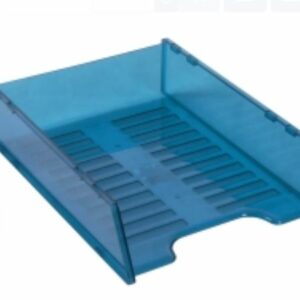 Italplast Multi Fit Document Tray Dimensions: 354L X 263W X 80H MM. Tinted Blue
