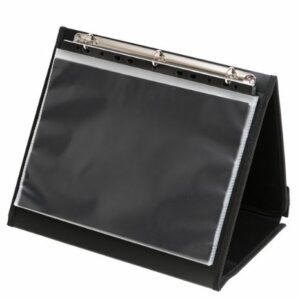 Colby Refillable Easel Display Albums Black 20 Pocket Landscape A4