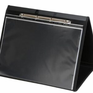 Colby Refillable Easel Display Album Black 20 Pockets Landscape A3