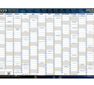 Writeraze 2027 Laminated Wall Planner 500X700MM Framed