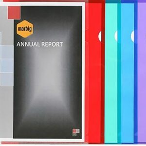 Marbig Letter Files Ultra Assorted Colours A4 Pack 10
