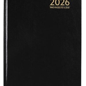 Cumberland Casebound Diary A4 2 Pages To A Day 1/4 Hour Appointments 2026