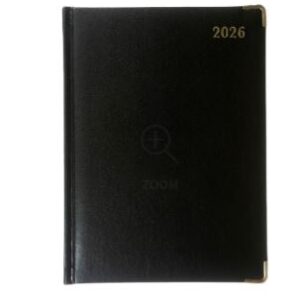 Debden Classic Quarto Day To Page Executive Pu Gold Corners Diary 2026 1200.U99-26