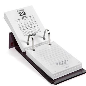 Calendar Stand Sasco Acrylic Base Top Opening With Metal Prongs ( Calendar Refill Not Included ) 10556
