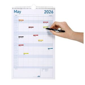 Sasco Family Activity Wall Calendar 250 X 410MM 2026