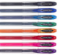 Uniball Um120 Signo Gel Ink Rollerball Pen 0.7MM Wallet/ 8 Assorted Colours