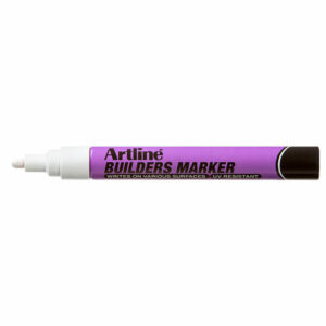 Artline Builders Permanent Marker White