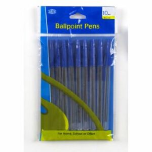 Dats Medium Blue Ballpoint Stick Pen Pack 10
