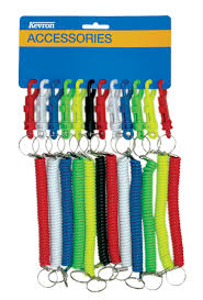 Card Holder Kevron Expanding Coil Assorted Colours PKT 12