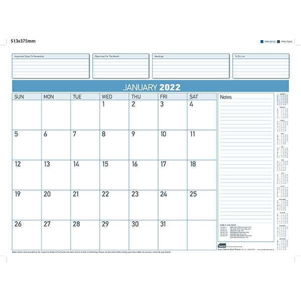 Sasco Deluxe Desk Planner Pad Refill 2023 Independent Office Solutions