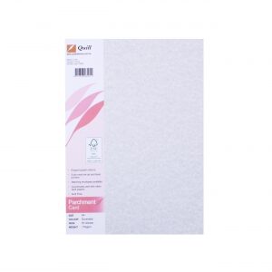 Card Quill A4 Parchment Gunmetal 176Gsm Pk50