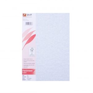 Card Quill A4 Parchment Blue 176Gsm Pk50