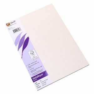 Quill A4 Board Metallique Mother/Pearl 285Gsm Pk25